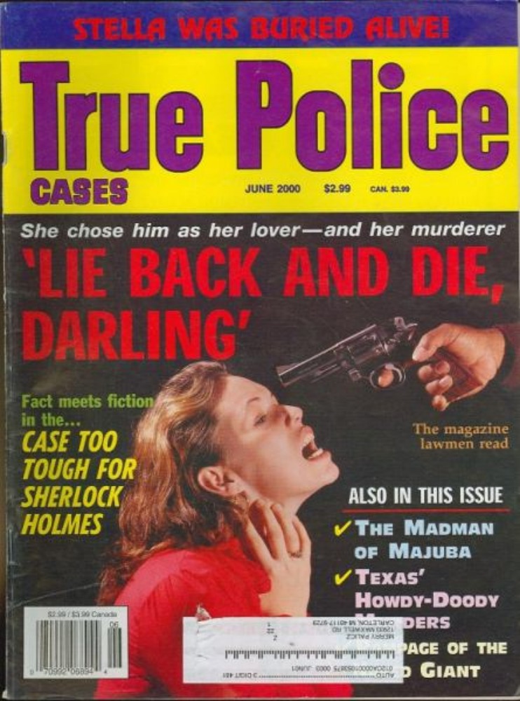 True Police Cases June 2000 magazine back issue True Police Cases magizine back copy 