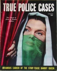 True Police Cases January 1948 magazine back issue cover image