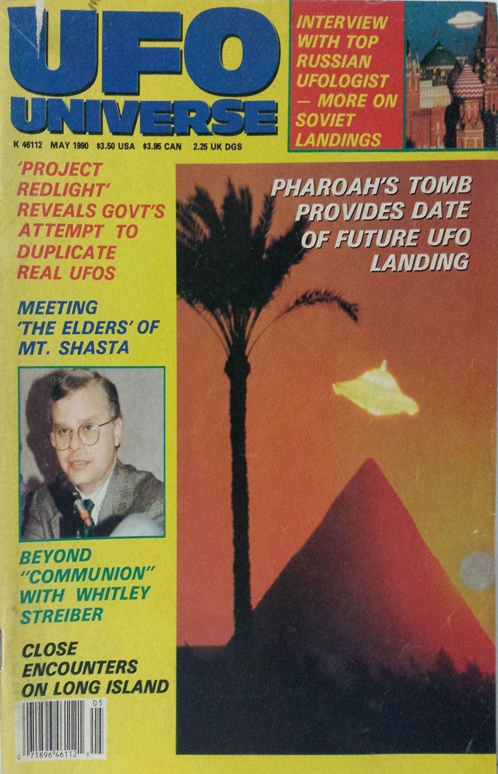 UFO Universe May 1990 magazine back issue UFO Universe magizine back copy 