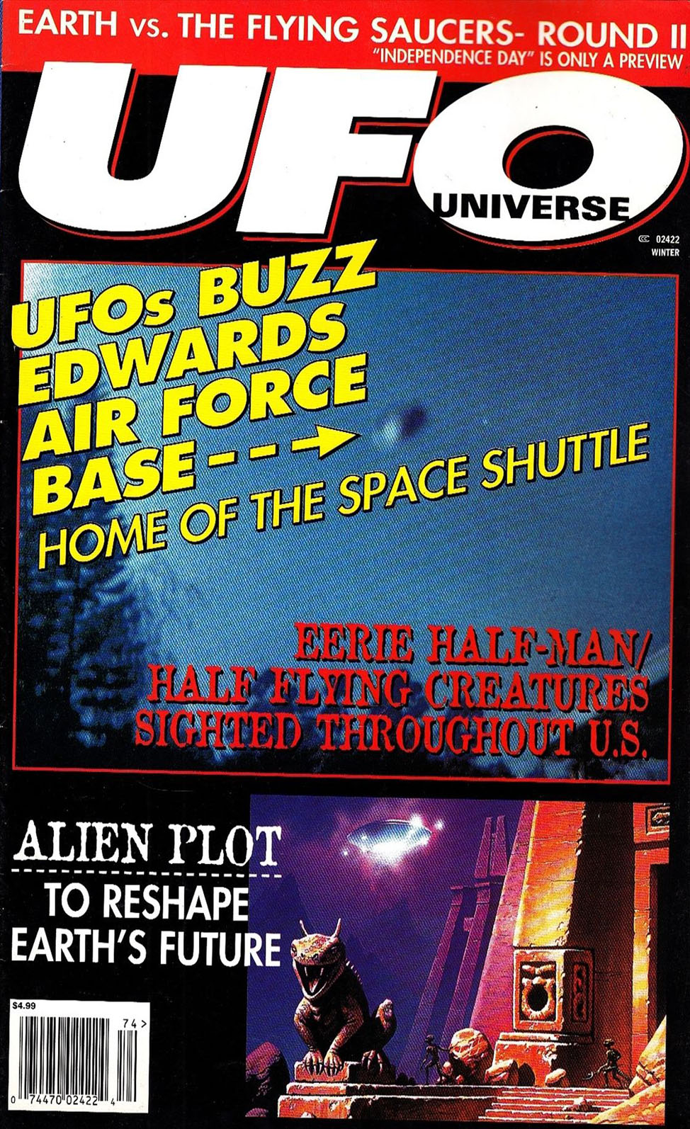 UFO Universe Winter 1997 magazine back issue UFO Universe magizine back copy 