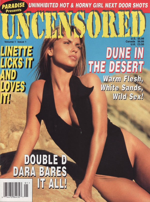 Uncensored Vol. 1 # 1 magazine back issue Uncensored magizine back copy paradise presents uncensored magazine 1995 premiere issue hot & horny girls next door amateur erotic
