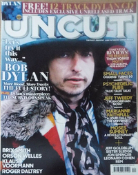 Bob Dylan magazine cover appearance Uncut # 259, December 2018