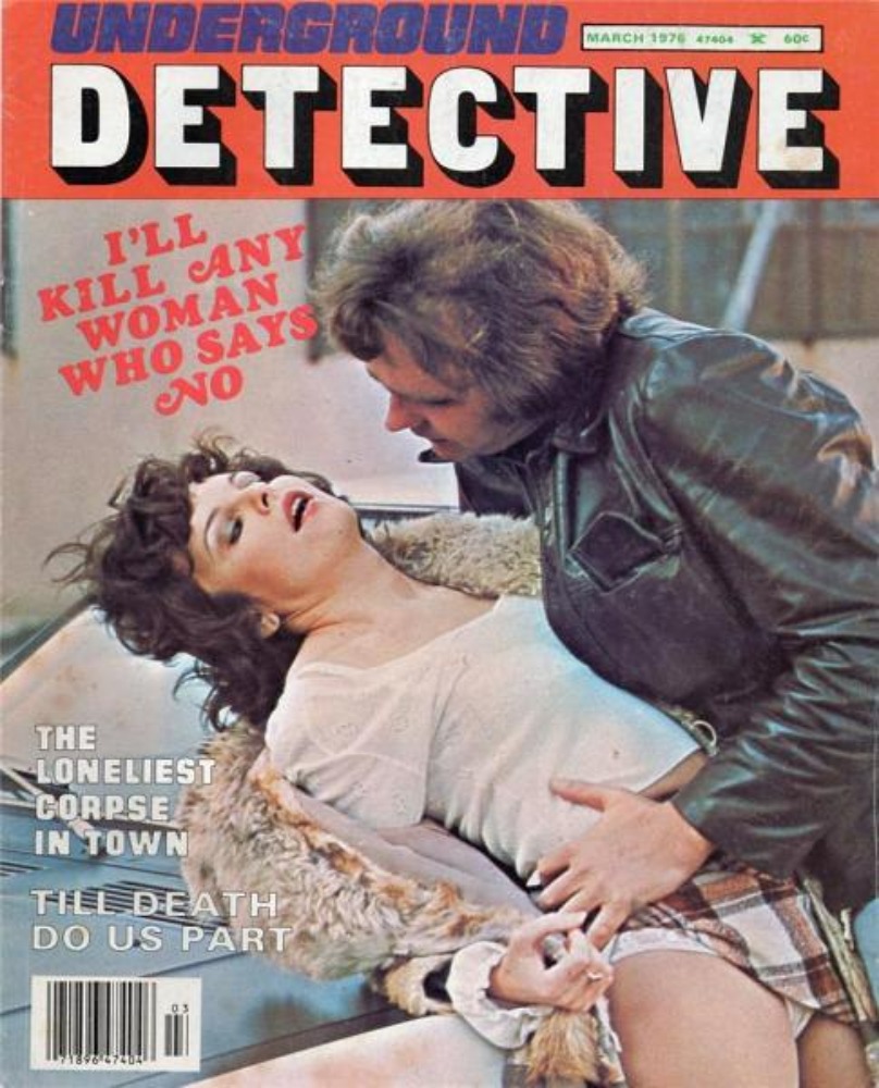 Underground Detective March 1976 magazine back issue Underground Detective magizine back copy 