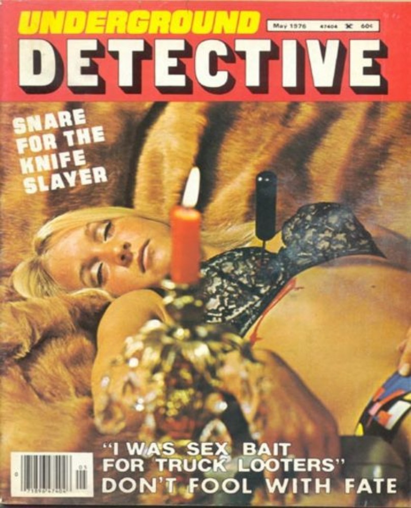 Underground Detective May 1976 magazine back issue Underground Detective magizine back copy 