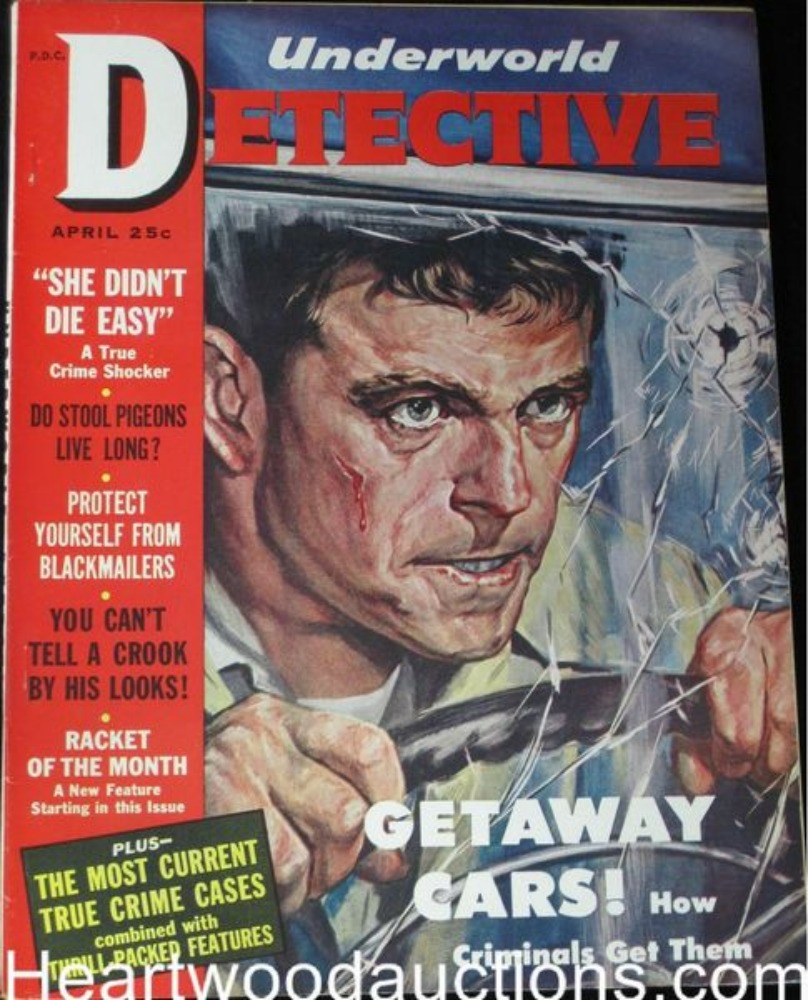 Underworld Detective April 1953 magazine back issue Underworld Detective magizine back copy 
