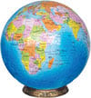 1500 piece 3 dimensional jigsaw puzzle of the blue marble earth 15 inch in diameter includes base to Puzzle