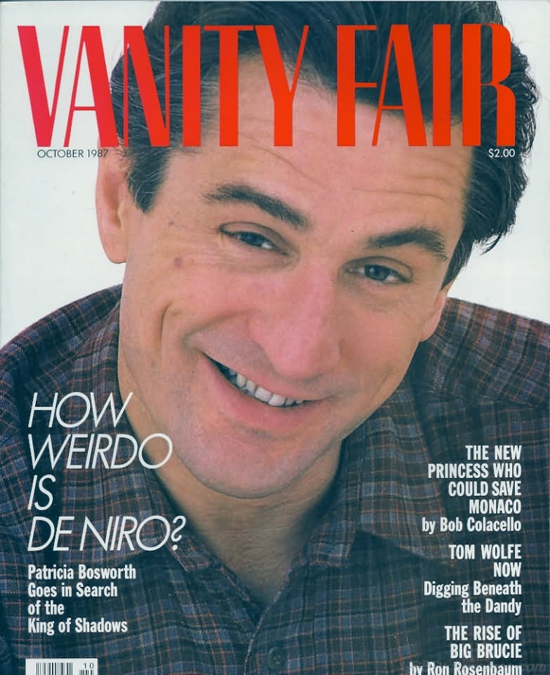 Vanity Fair October 1987 magazine back issue Vanity Fair magizine back copy Vanity Fair October 1987 Fashion Popular Culture Magazine Back Issue Published by Conde Nast Publishing Group. Patricia Bosworth Goes In Search Of The King Of Shadows.