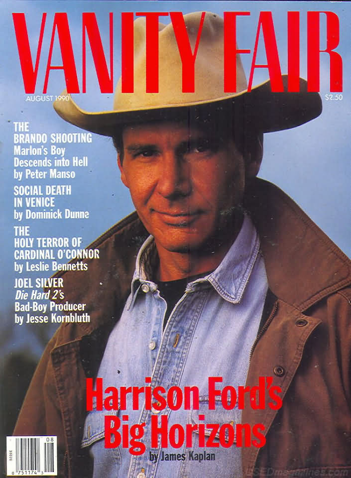 Vanity Fair August 1990 magazine back issue Vanity Fair magizine back copy Vanity Fair August 1990 Fashion Popular Culture Magazine Back Issue Published by Conde Nast Publishing Group. The Brando Shooting Marlon's Boy Descends Into Hell By Peter Manso.
