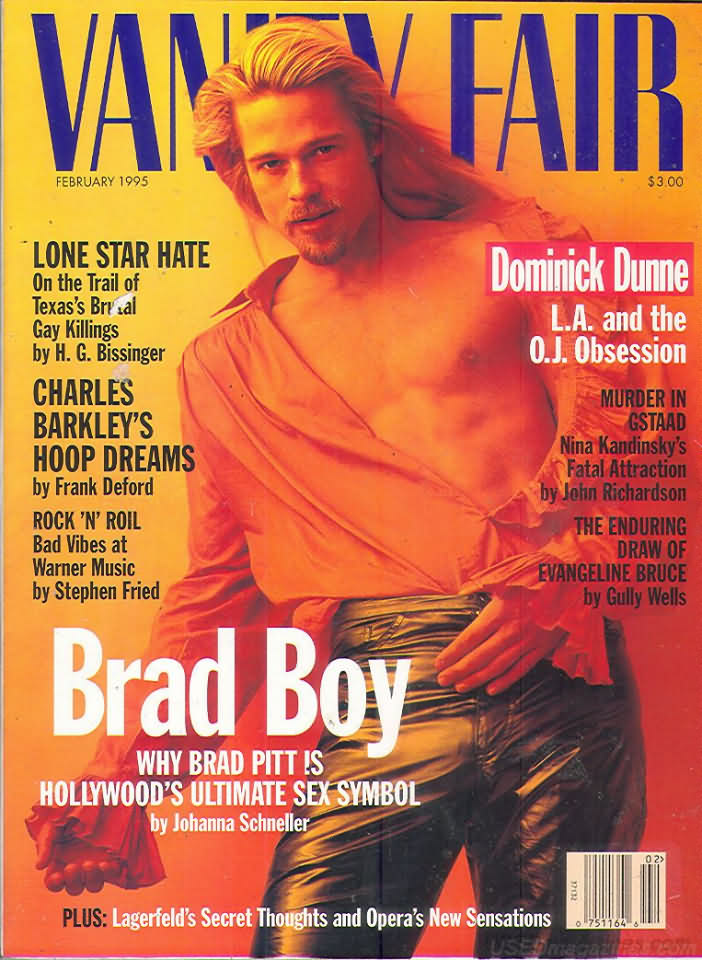 Vanity Fair February 1995 magazine back issue Vanity Fair magizine back copy Vanity Fair February 1995 Fashion Popular Culture Magazine Back Issue Published by Conde Nast Publishing Group. Lone Star Hate On The Trail Of Texas's Brutal Gay Killings By H.G. Bissinger.