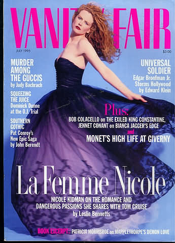 Vanity Fair July 1995 magazine back issue Vanity Fair magizine back copy Vanity Fair July 1995 Fashion Popular Culture Magazine Back Issue Published by Conde Nast Publishing Group. Murder Among The Guccis By Judy Bachrach .