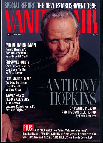 Vanity Fair October 1996 magazine back issue Vanity Fair magizine back copy Vanity Fair October 1996 Fashion Popular Culture Magazine Back Issue Published by Conde Nast Publishing Group. Mata Harriman Pamela Harriman's Wartime Adventures By Sally Bedell Smith.