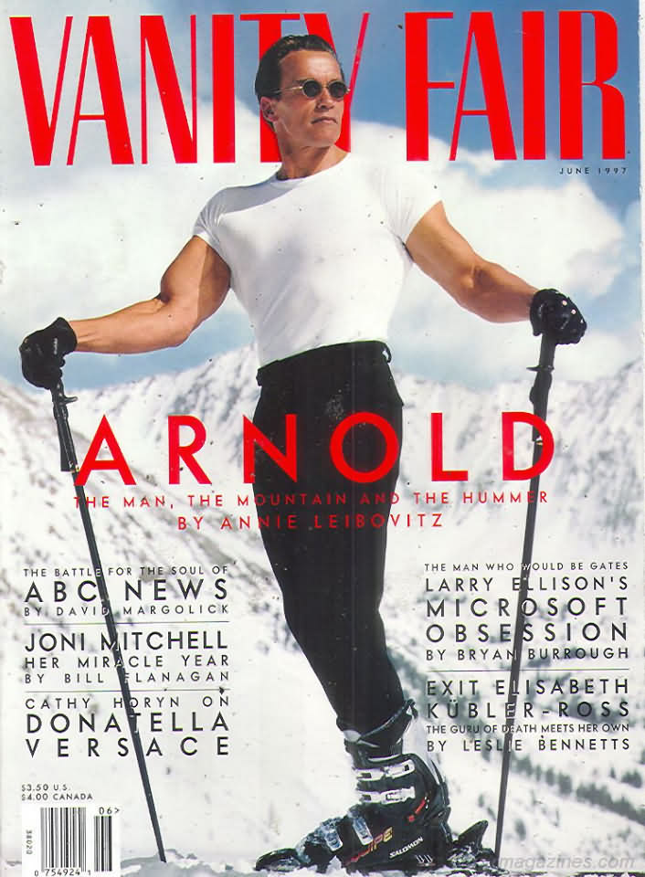 Vanity Fair June 1997 magazine back issue Vanity Fair magizine back copy Vanity Fair June 1997 Fashion Popular Culture Magazine Back Issue Published by Conde Nast Publishing Group. The Man, The Mountain And The Hummer By Annie Leibovitz.