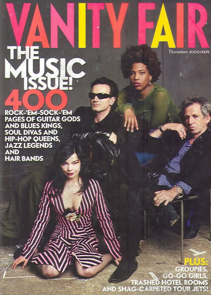 Vanity Fair November 2000 magazine back issue Vanity Fair magizine back copy Vanity Fair November 2000 Fashion Popular Culture Magazine Back Issue Published by Conde Nast Publishing Group. The Music Issue! 400.