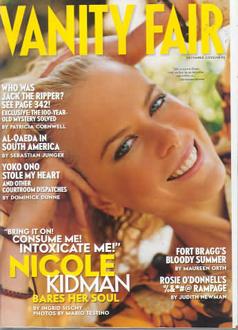 Vanity Fair December 2002 magazine back issue Vanity Fair magizine back copy Vanity Fair December 2002 Fashion Popular Culture Magazine Back Issue Published by Conde Nast Publishing Group. Who Was Jack The Ripper? See Page  342! Exclusive The 100 - Year Old Mystery Solved.