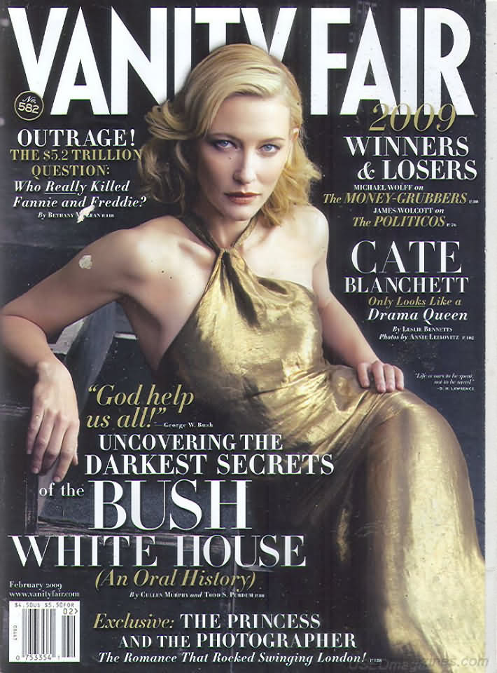 Vanity Fair February 2009 magazine back issue Vanity Fair magizine back copy Vanity Fair February 2009 Fashion Popular Culture Magazine Back Issue Published by Conde Nast Publishing Group. Outrage! The $5.2 Trillion Question: Who Really Killed Fannie And Freddie?.