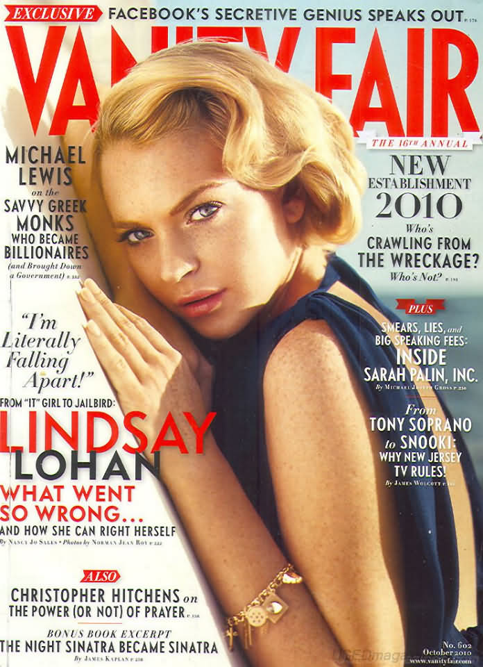 Vanity Fair October 2010 magazine back issue Vanity Fair magizine back copy Vanity Fair October 2010 Fashion Popular Culture Magazine Back Issue Published by Conde Nast Publishing Group. Michael Lewis On The Savvy Greek Monks Who Became Billionaires.