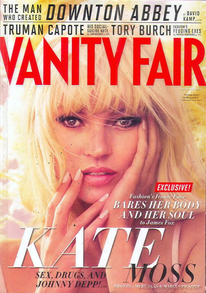 Vanity Fair December 2012 magazine back issue Vanity Fair magizine back copy Vanity Fair December 2012 Fashion Popular Culture Magazine Back Issue Published by Conde Nast Publishing Group. Covergirl Kate.