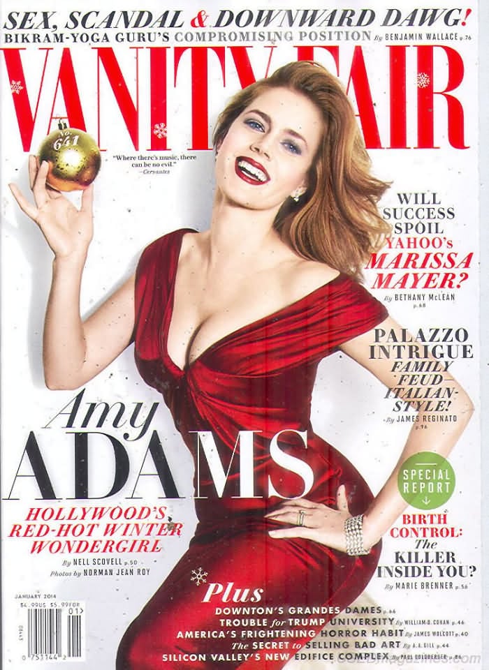 Vanity Fair January 2014 magazine back issue Vanity Fair magizine back copy Vanity Fair January 2014 Fashion Popular Culture Magazine Back Issue Published by Conde Nast Publishing Group. Covergirl Amy Adams.