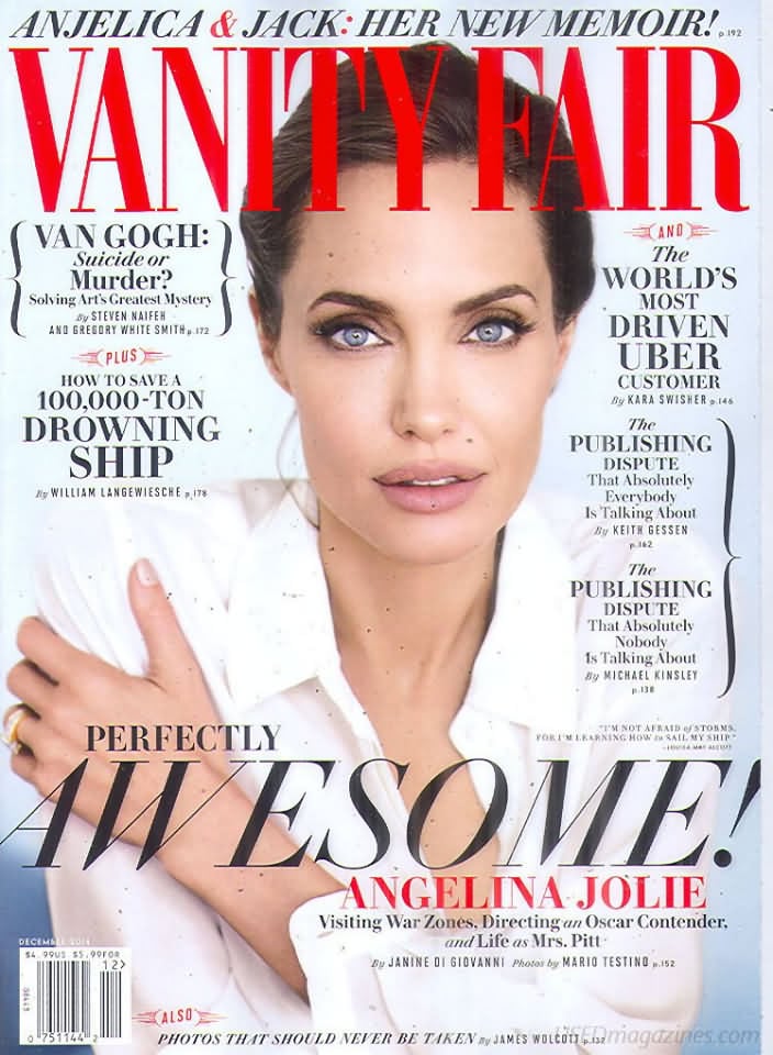 Vanity Fair December 2014 magazine back issue Vanity Fair magizine back copy Vanity Fair December 2014 Fashion Popular Culture Magazine Back Issue Published by Conde Nast Publishing Group. Covergirl Angelina Jolie.