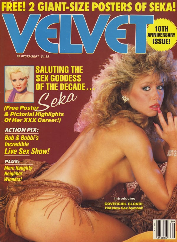 Velvet September 1986 magazine back issue Velvet magizine back copy Velvet September 1986 Adult Top-Shelf Blue Magazine Back Issue Publishing Naked Pornographic X-Rated Images. Covergirl Blondie Bee (Nude) .