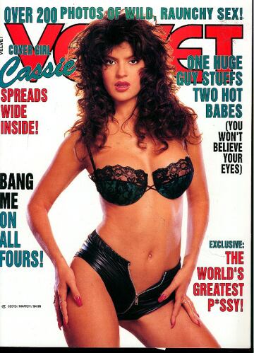 Velvet March 1993 magazine back issue Velvet magizine back copy Velvet March 1993 Adult Top-Shelf Blue Magazine Back Issue Publishing Naked Pornographic X-Rated Images. Covergirl Cassie.