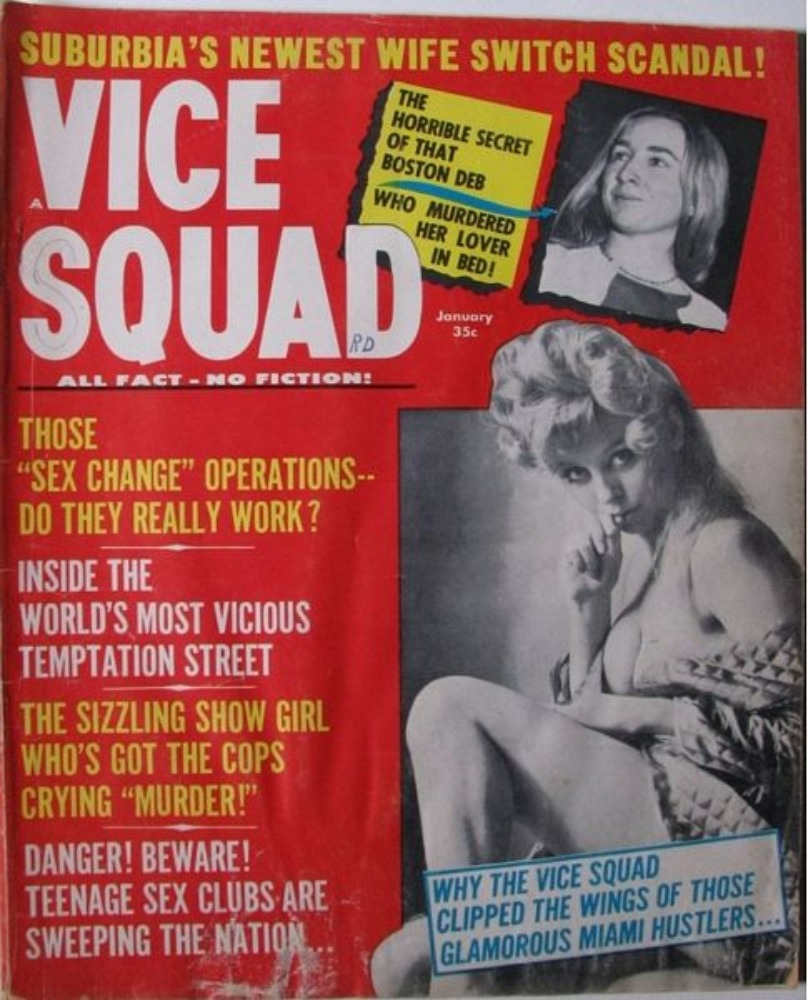 Vice Squad January 1964, Vice Squad January 1964 Detective Vintag