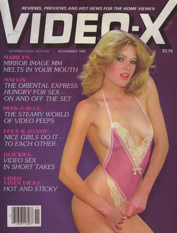Video-X November 1982 magazine back issue Video-X magizine back copy video x magazine back issues 1982 classic 80s pornstars nude sex scenes movie stills horny sluts ban