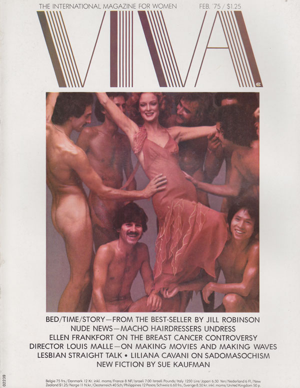 Viva February 1975 magazine back issue Viva magizine back copy viva magazine for women 1975 back issues hot sexy erotic spreads nude dudes hung hunks sex spreads n