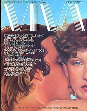 Viva October 1975 magazine back issue Viva magizine back copy 