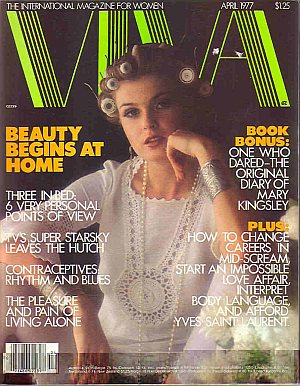 Viva April 1977 magazine back issue Viva magizine back copy 