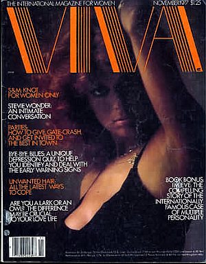 Viva November 1977 magazine back issue Viva magizine back copy 