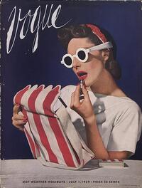 Denise Matthews magazine cover appearance Vogue July 1939