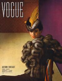 Denise Matthews magazine cover appearance Vogue August 1939