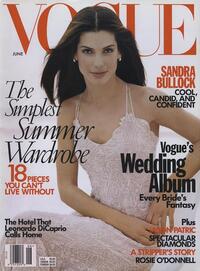Sandra Bullock magazine cover appearance Vogue June 1998