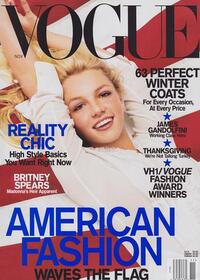 Britney Spears magazine cover appearance Vogue November 2001