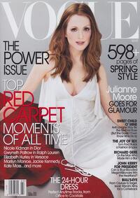 Julianne Moore magazine cover appearance Vogue March 2003