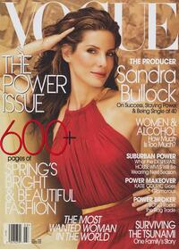 Sandra Bullock magazine cover appearance Vogue March 2005