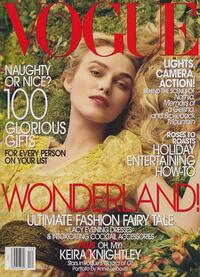 Aneta B magazine cover appearance Vogue December 2005