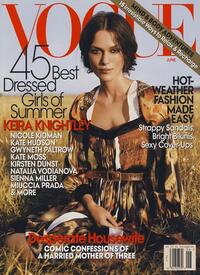 Keira Knightley magazine cover appearance Vogue June 2007