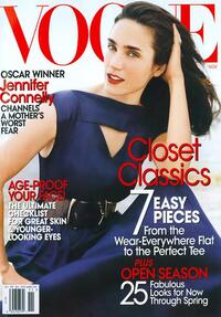 Jennifer Connelly magazine cover appearance Vogue November 2007
