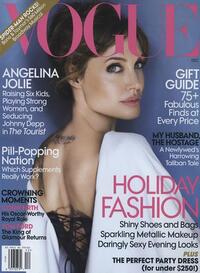 Angelina Jolie magazine cover appearance Vogue December 2010