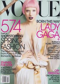 Lady Gaga magazine cover appearance Vogue March 2011