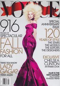 Lady Gaga magazine cover appearance Vogue September 2012