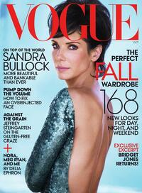 Sandra Bullock magazine cover appearance Vogue October 2013