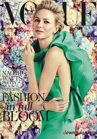 Naomi Watts magazine cover appearance Vogue Australia February 2013