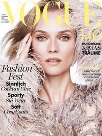 Diane Kruger magazine cover appearance Vogue Germany December 2017