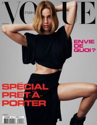 Vogue France March 2020 magazine back issue cover image