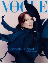 Isabelle Huppert magazine cover appearance Vogue France January/December 2022