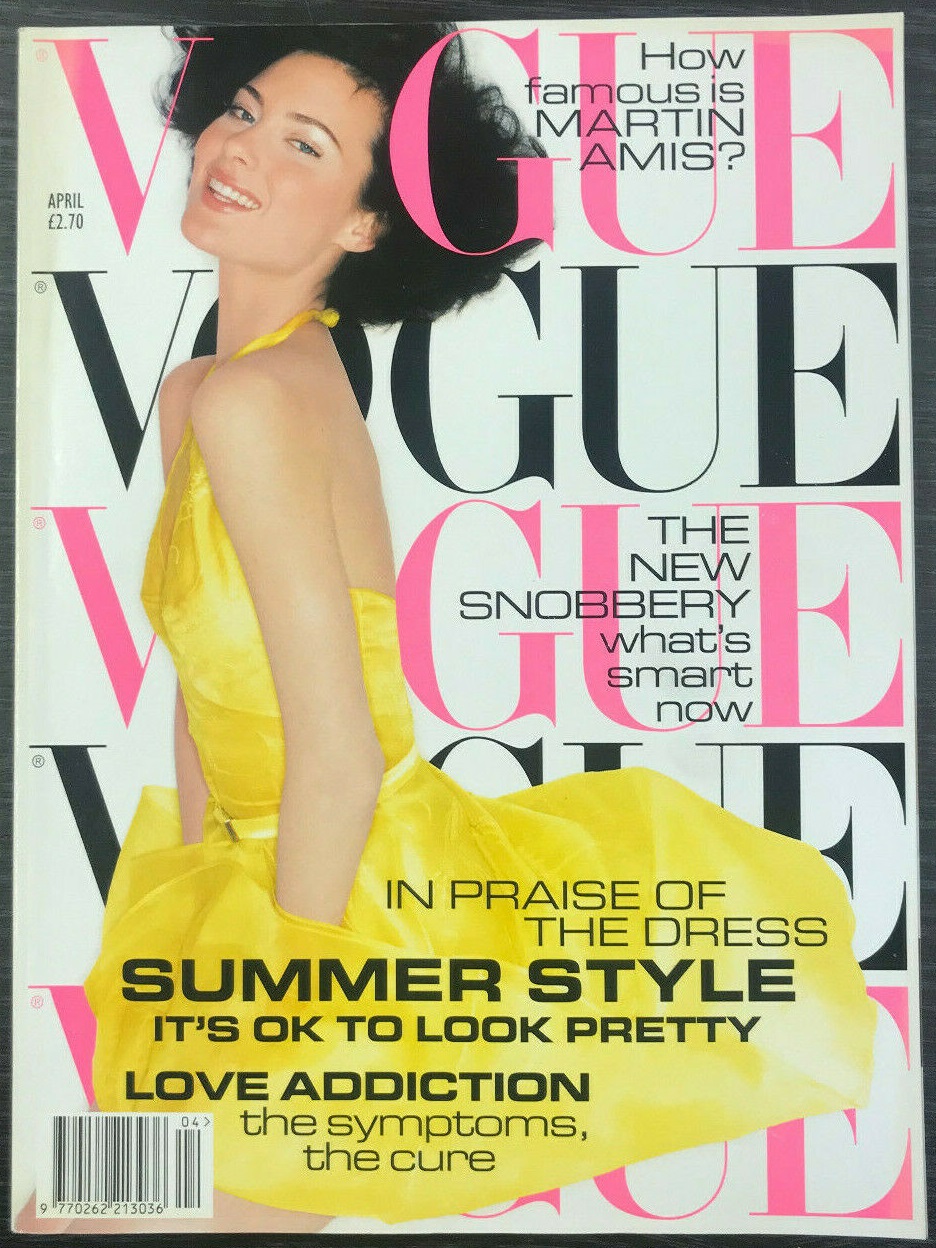 Vogue UK April 1995, , How famous Martin Amis? Magazine, Vogue Ap