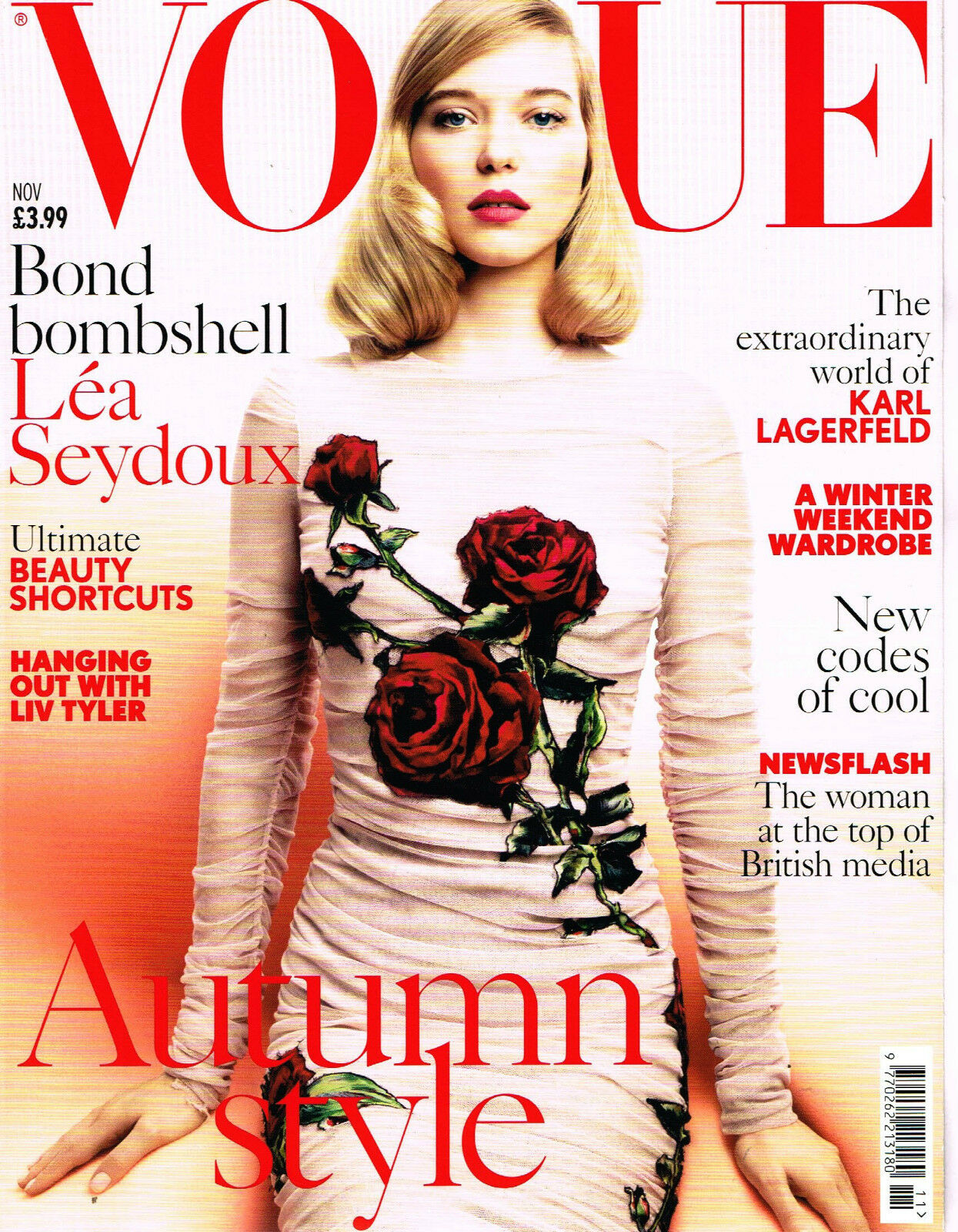 Vogue UK November 2015, , Bond bombshell Lea Seydoux 